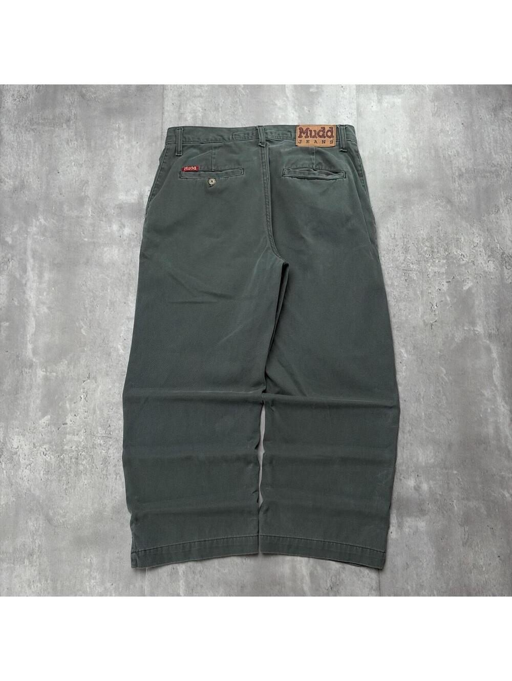 Y2K Olive Green Mudd Grunge Gothic Capri Skater Pants